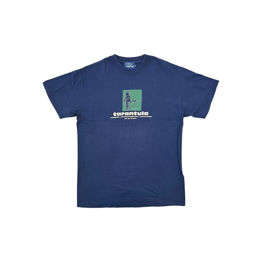 Futura T-Shirt Mens Medium Navy Good 90s Tarantula Tabatha Drawing Graphic